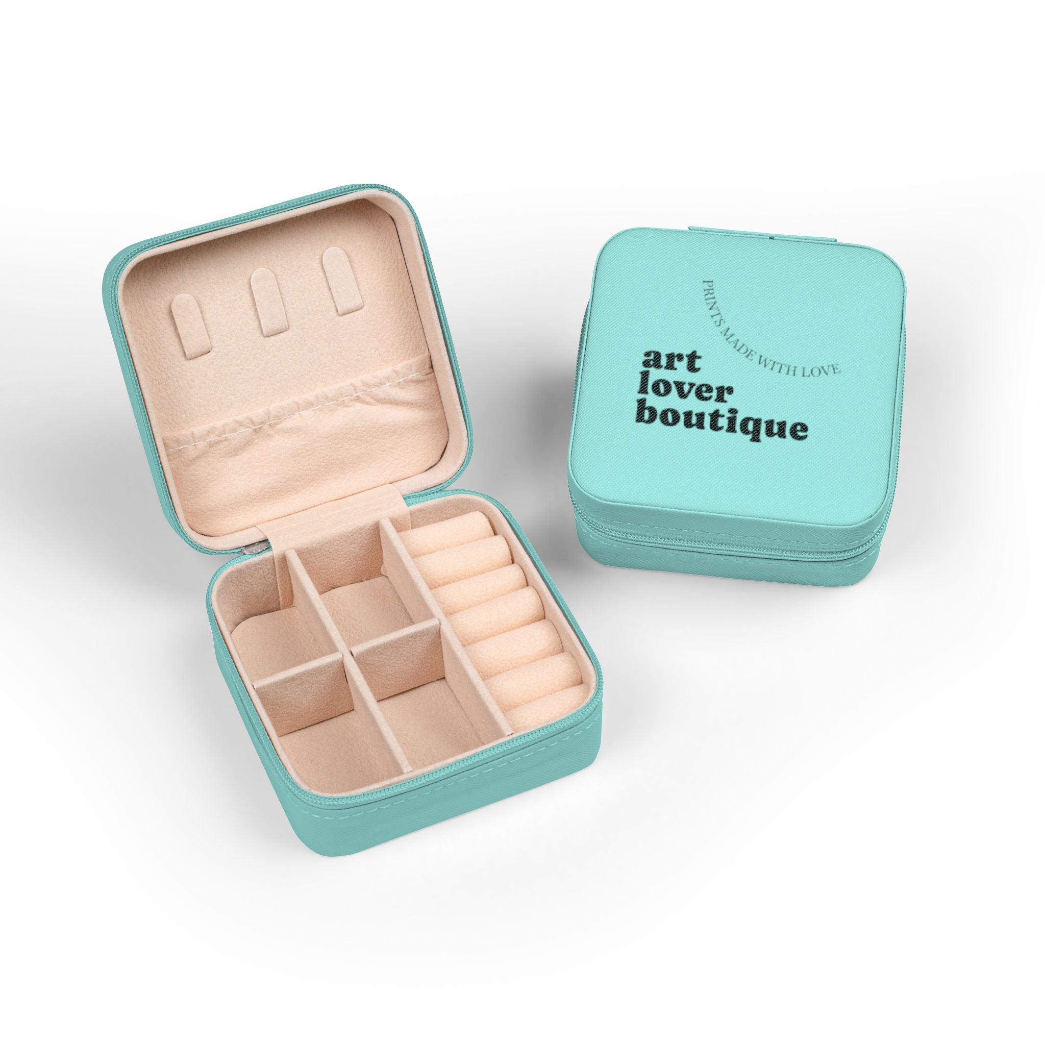 art lover boutique Jewelry Travel Case | Compact Jewelry Organizer, Ring & Earring Storage