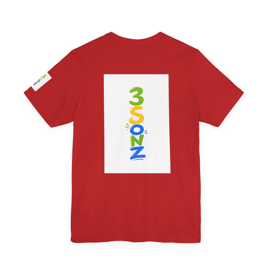 3Sonz Kids Illustration Tee | Siblings Cartoon Portrait T-Shirt