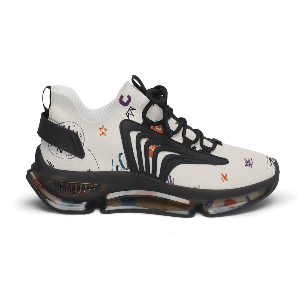 3SonZ Multicolor Number & Star Pattern Women's Mesh Sneakers | Breathable Athletic Shoes