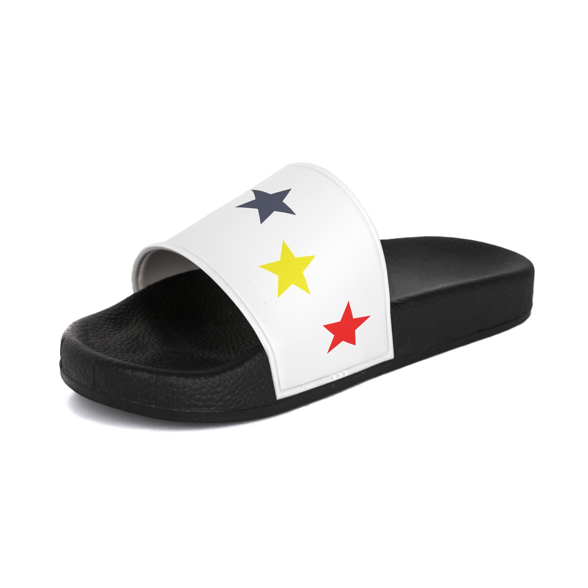 Multicolor Star Pattern Women's Slide Sandals | Colorful Stars Slides
