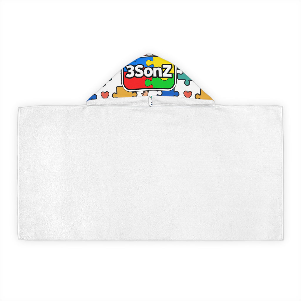 3SonZ I am smart kind magical and amazing Youth Hooded Towel | Rainbow affirmation
