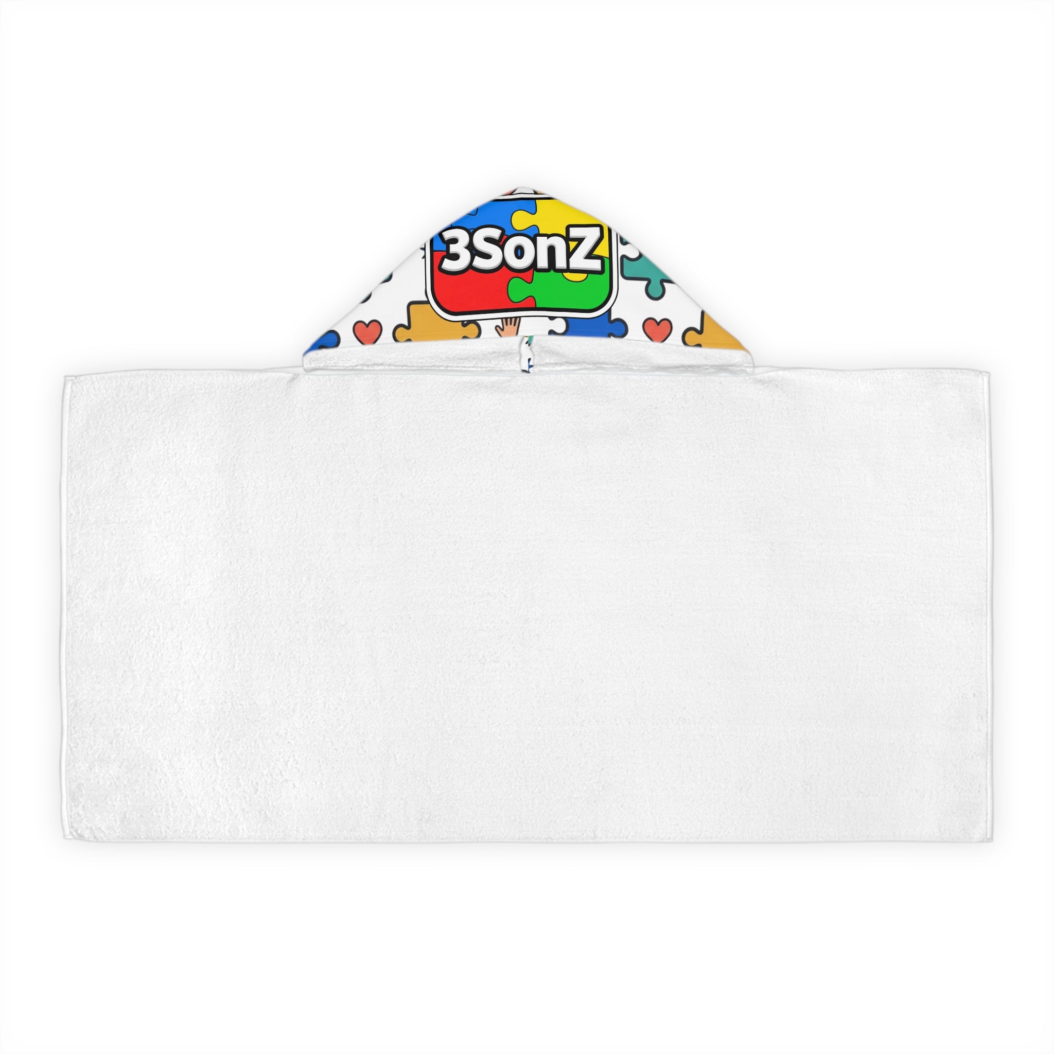 3SonZ I am smart kind magical and amazing Youth Hooded Towel | Rainbow affirmation