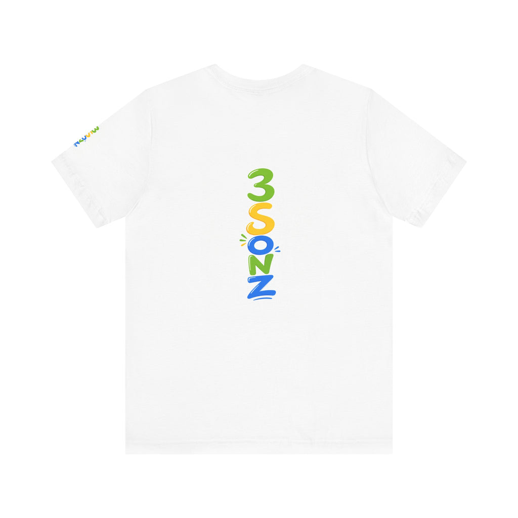 3Sonz Kids Illustration Tee | Siblings Cartoon Portrait T-Shirt