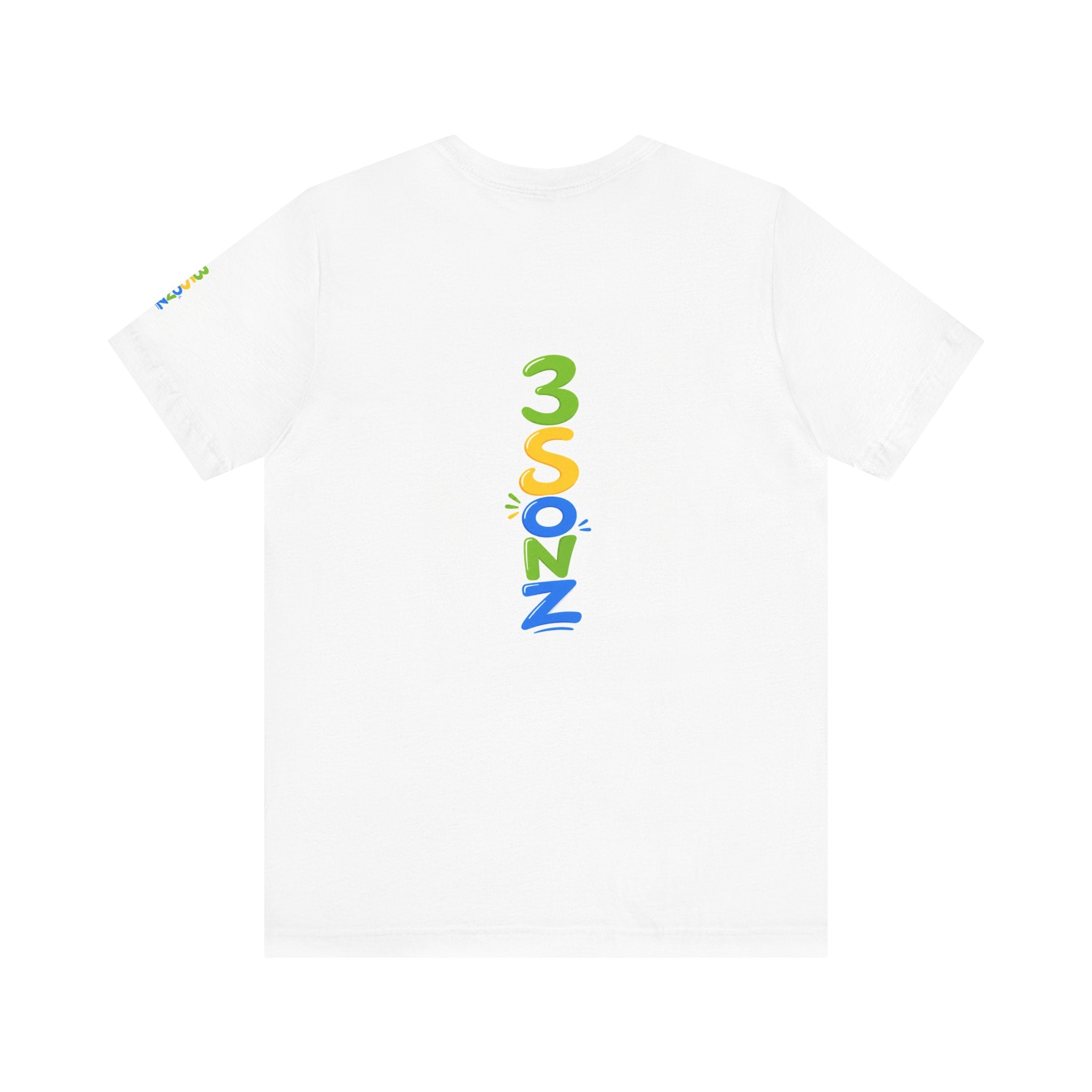 3Sonz Kids Illustration Tee | Siblings Cartoon Portrait T-Shirt