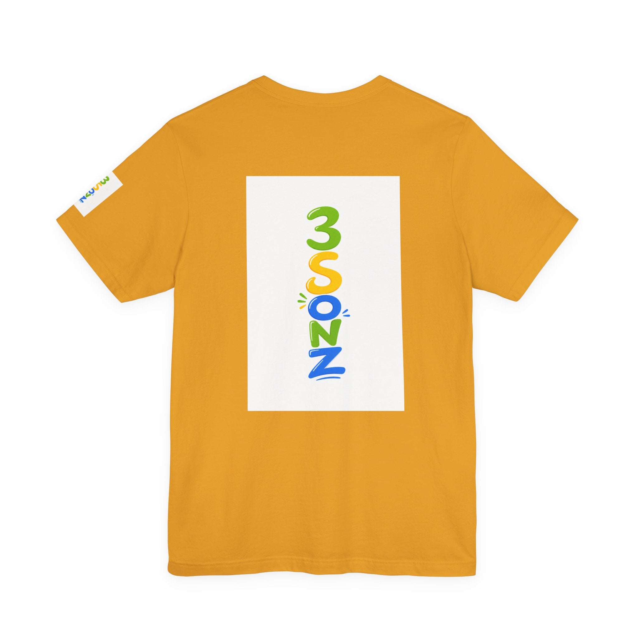 3Sonz Kids Illustration Tee | Siblings Cartoon Portrait T-Shirt