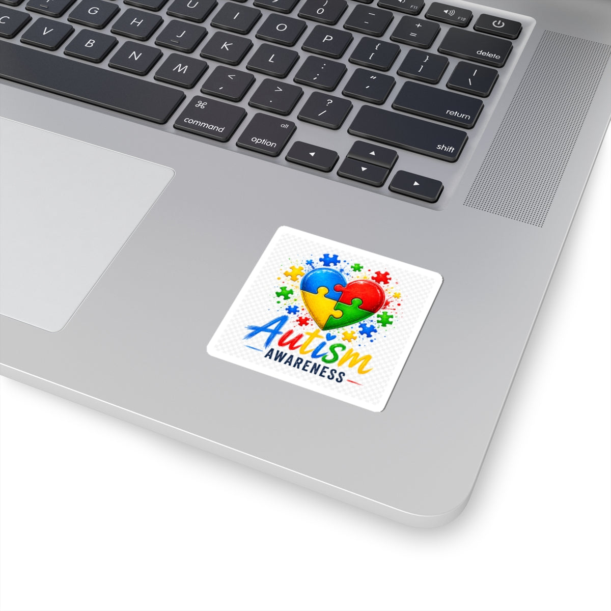Autism Awareness Puzzle Heart Kiss-Cut Stickers | Colorful Advocacy Decal