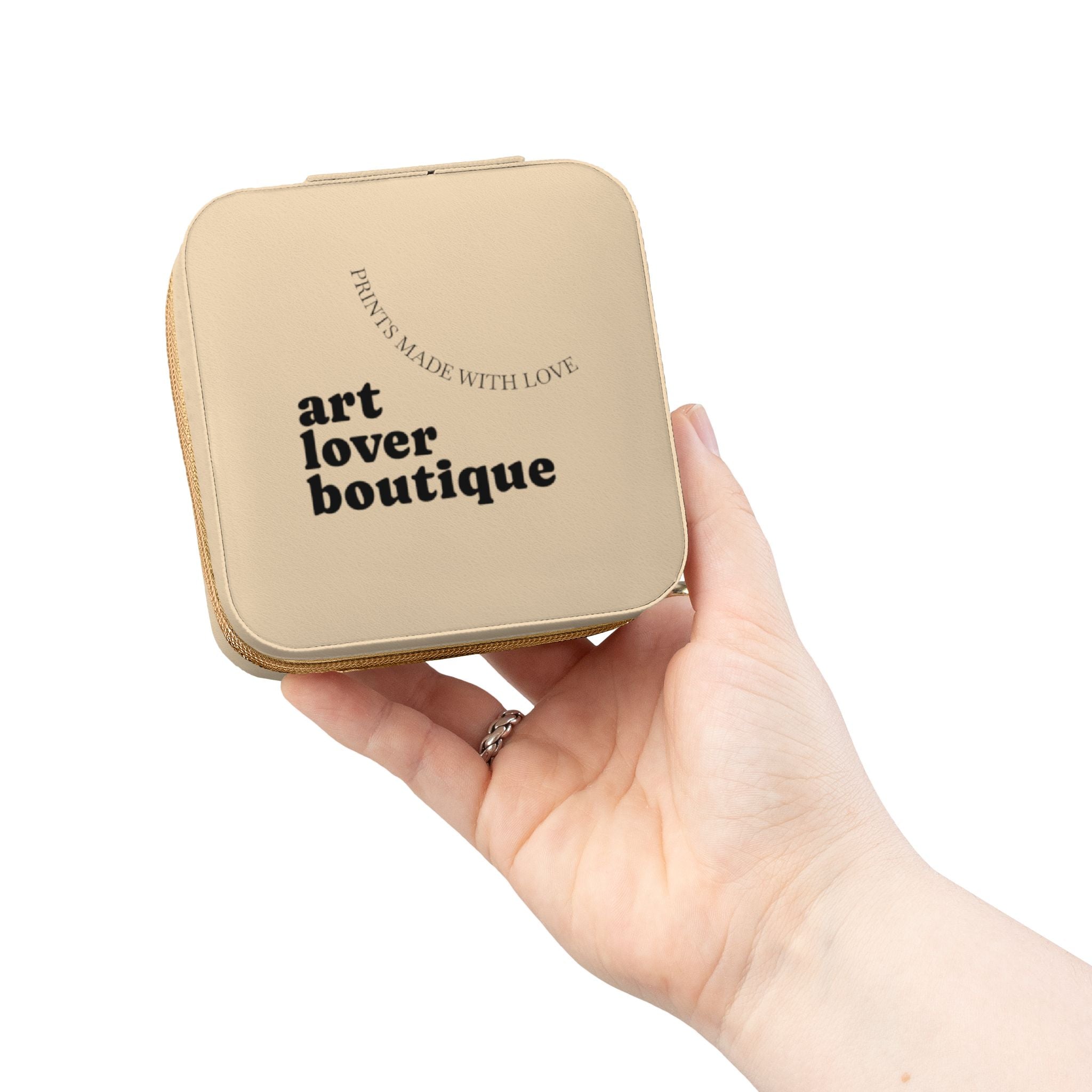 art lover boutique Jewelry Travel Case | Compact Jewelry Organizer, Ring & Earring Storage