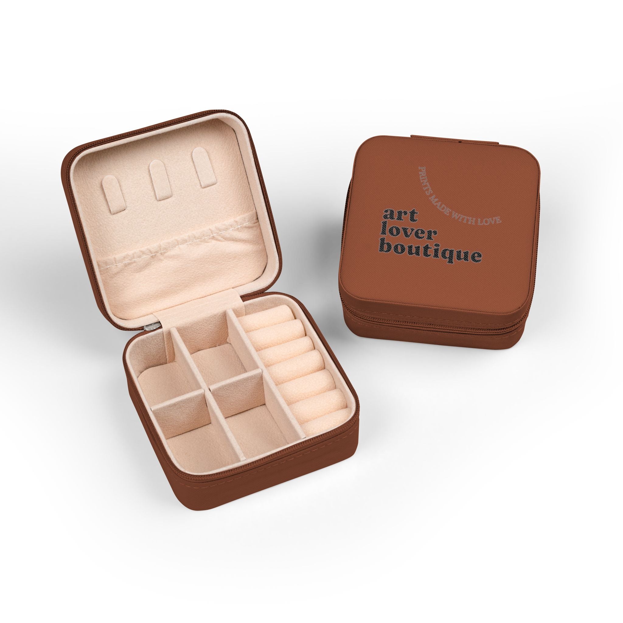 art lover boutique Jewelry Travel Case | Compact Jewelry Organizer, Ring & Earring Storage