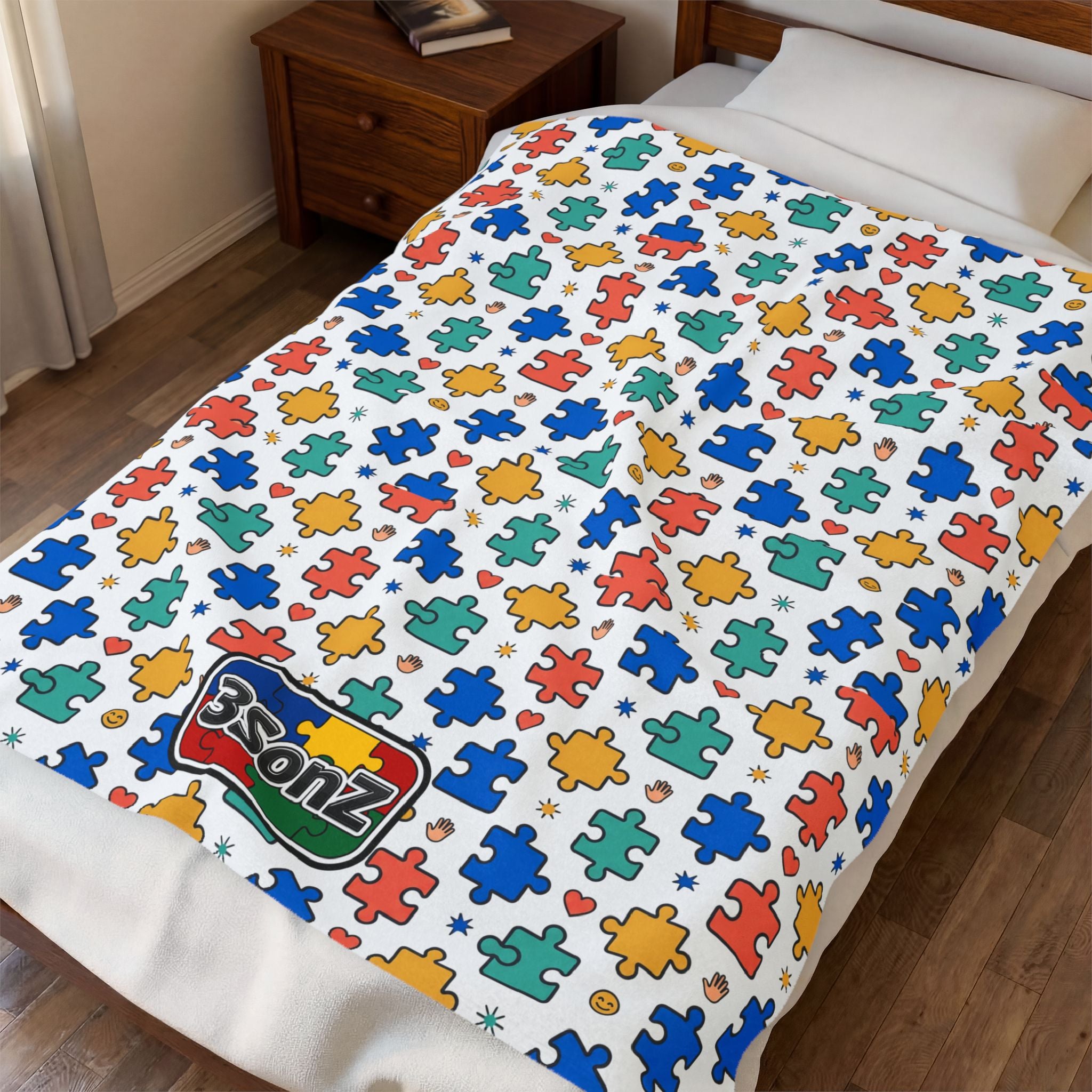 3SonZ Autism Line blanket