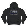 Police Lives Matter Hoodie | Thin Blue Line, Patrol Car Back Graphic
