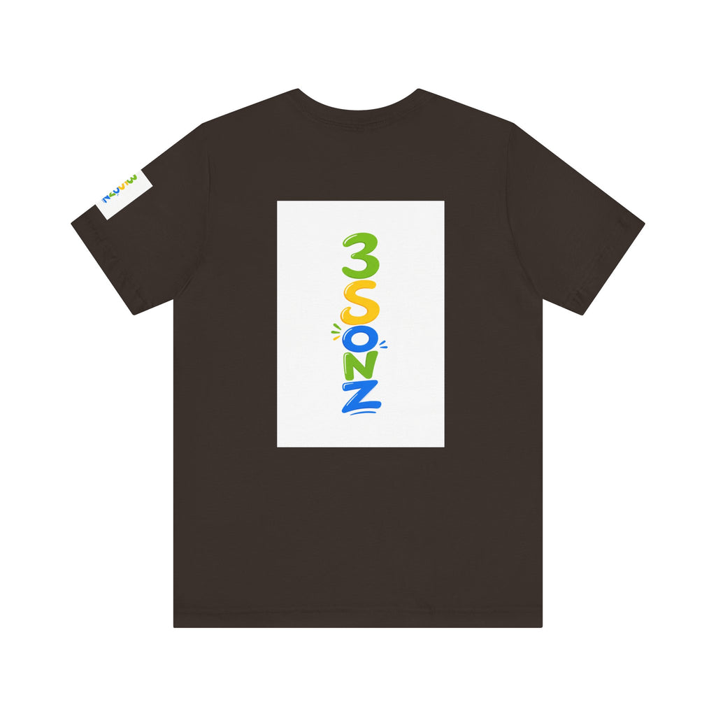 3Sonz Kids Illustration Tee | Siblings Cartoon Portrait T-Shirt