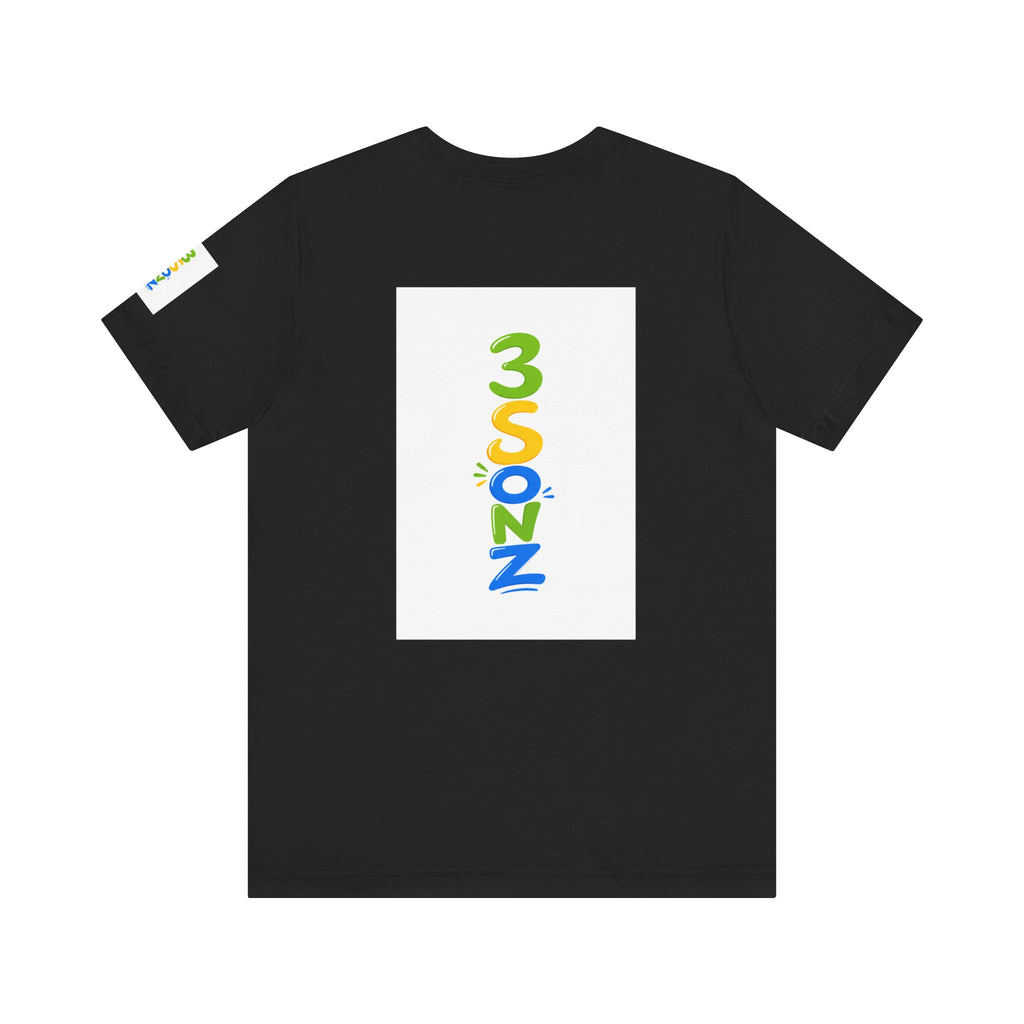 3Sonz Kids Illustration Tee | Siblings Cartoon Portrait T-Shirt