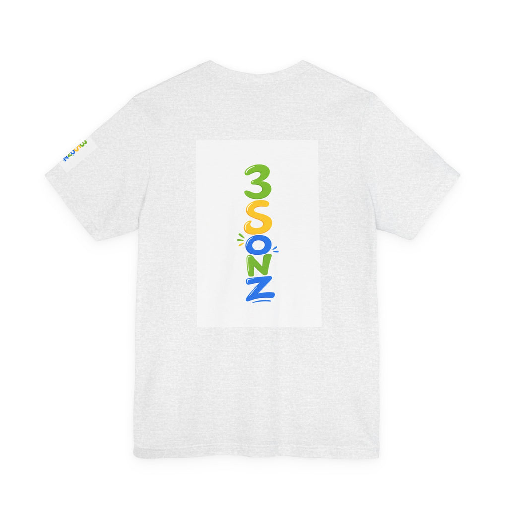 3Sonz Kids Illustration Tee | Siblings Cartoon Portrait T-Shirt