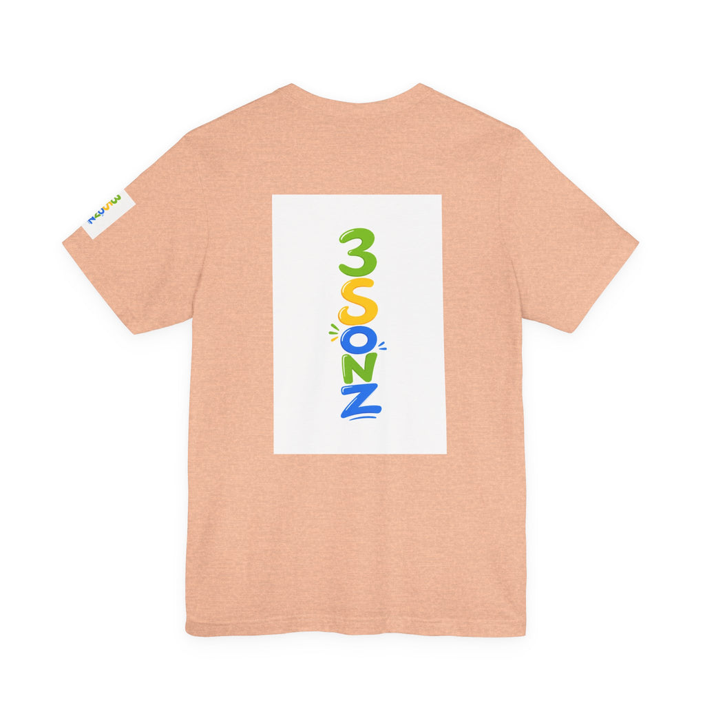 3Sonz Kids Illustration Tee | Siblings Cartoon Portrait T-Shirt