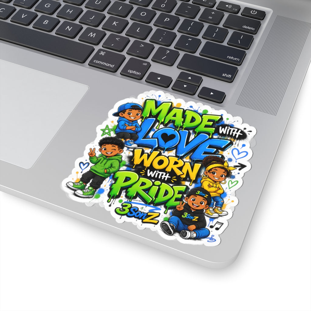 Made With Love, Worn With Pride Kiss-Cut Sticker Sheet