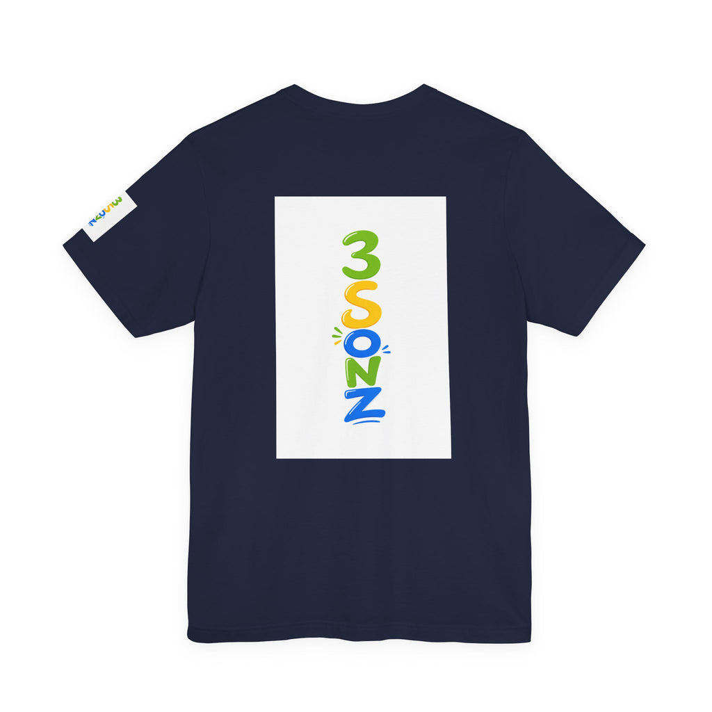3Sonz Kids Illustration Tee | Siblings Cartoon Portrait T-Shirt