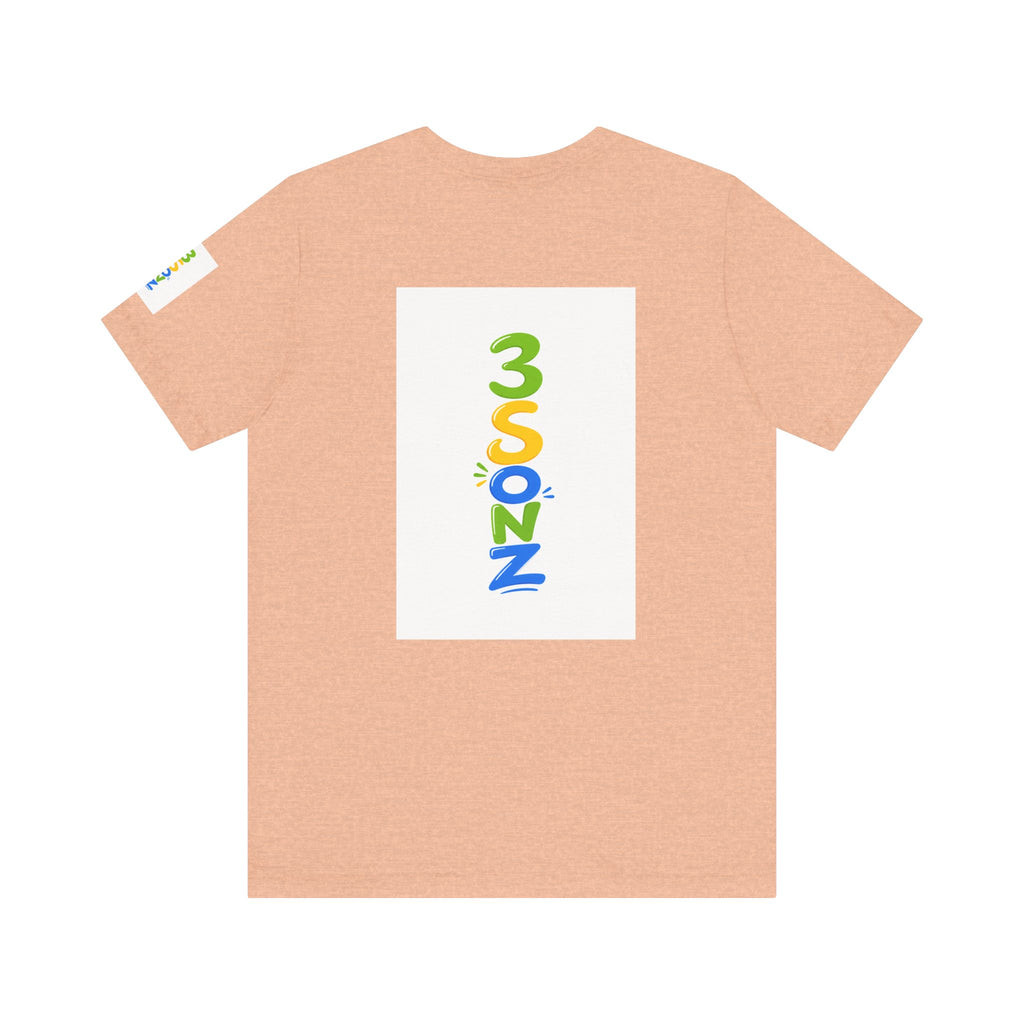 3Sonz Kids Illustration Tee | Siblings Cartoon Portrait T-Shirt