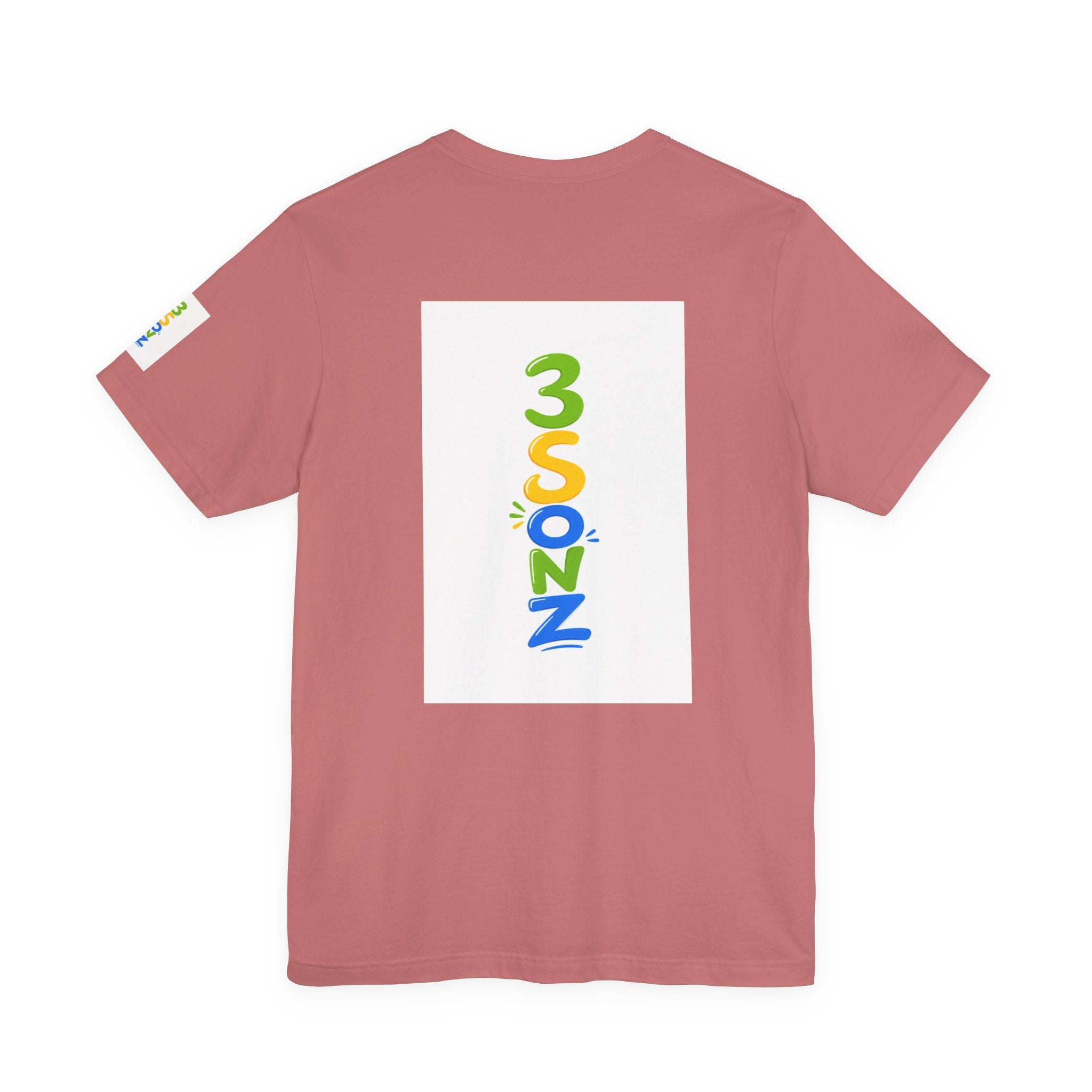 3Sonz Kids Illustration Tee | Siblings Cartoon Portrait T-Shirt