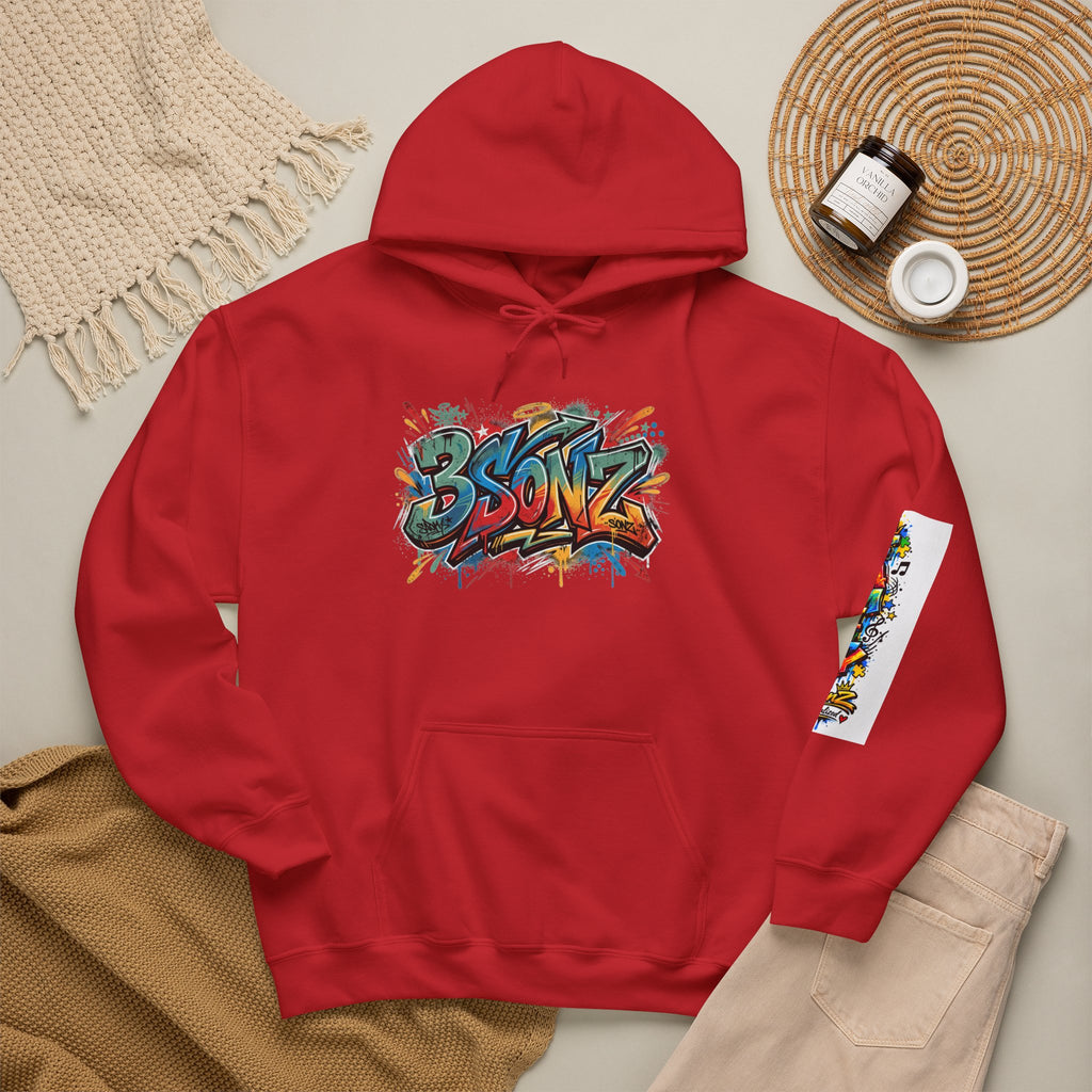 Graffiti Family Hoodie – Colorful Street Art Pullover ("Family" & "3Sonz")