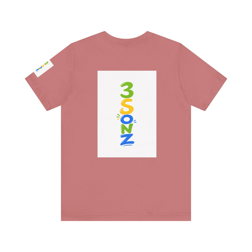 3Sonz Kids Illustration Tee | Siblings Cartoon Portrait T-Shirt