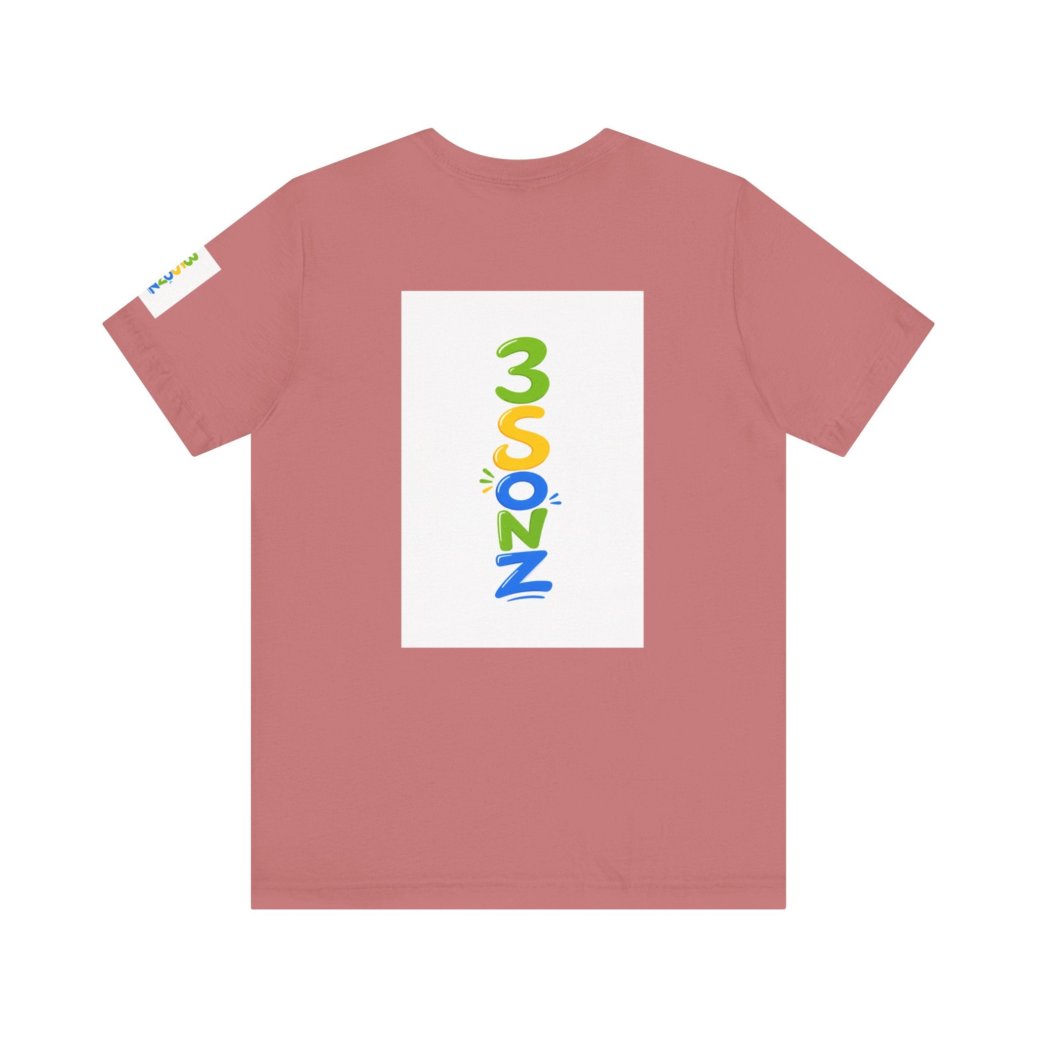 3Sonz Kids Illustration Tee | Siblings Cartoon Portrait T-Shirt