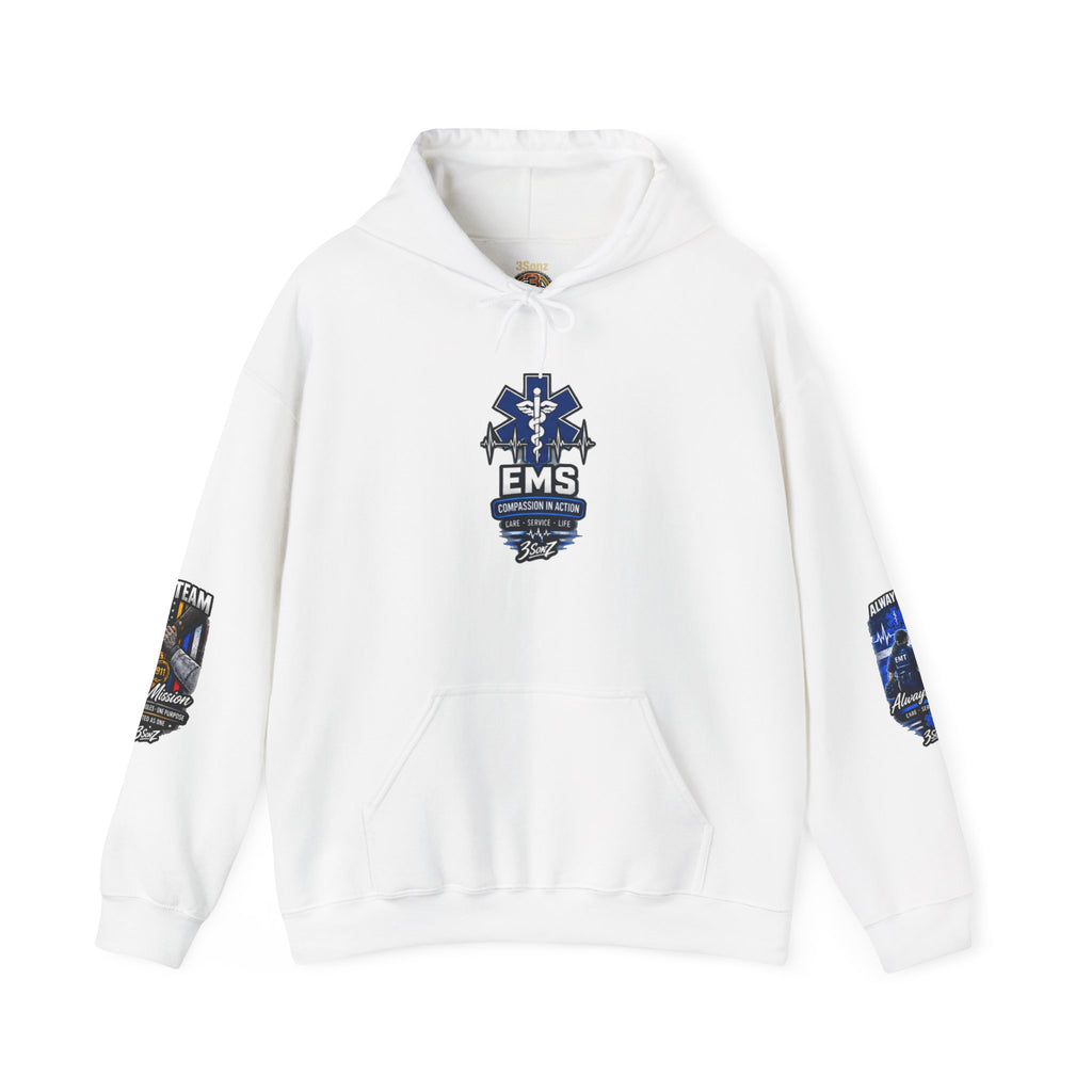 EMS Brotherhood Graphic Hoodie | Each Other's Back Rescue Medic Symbols