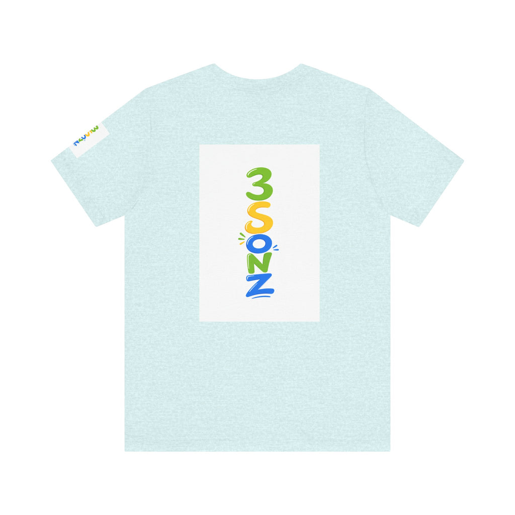 3Sonz Kids Illustration Tee | Siblings Cartoon Portrait T-Shirt
