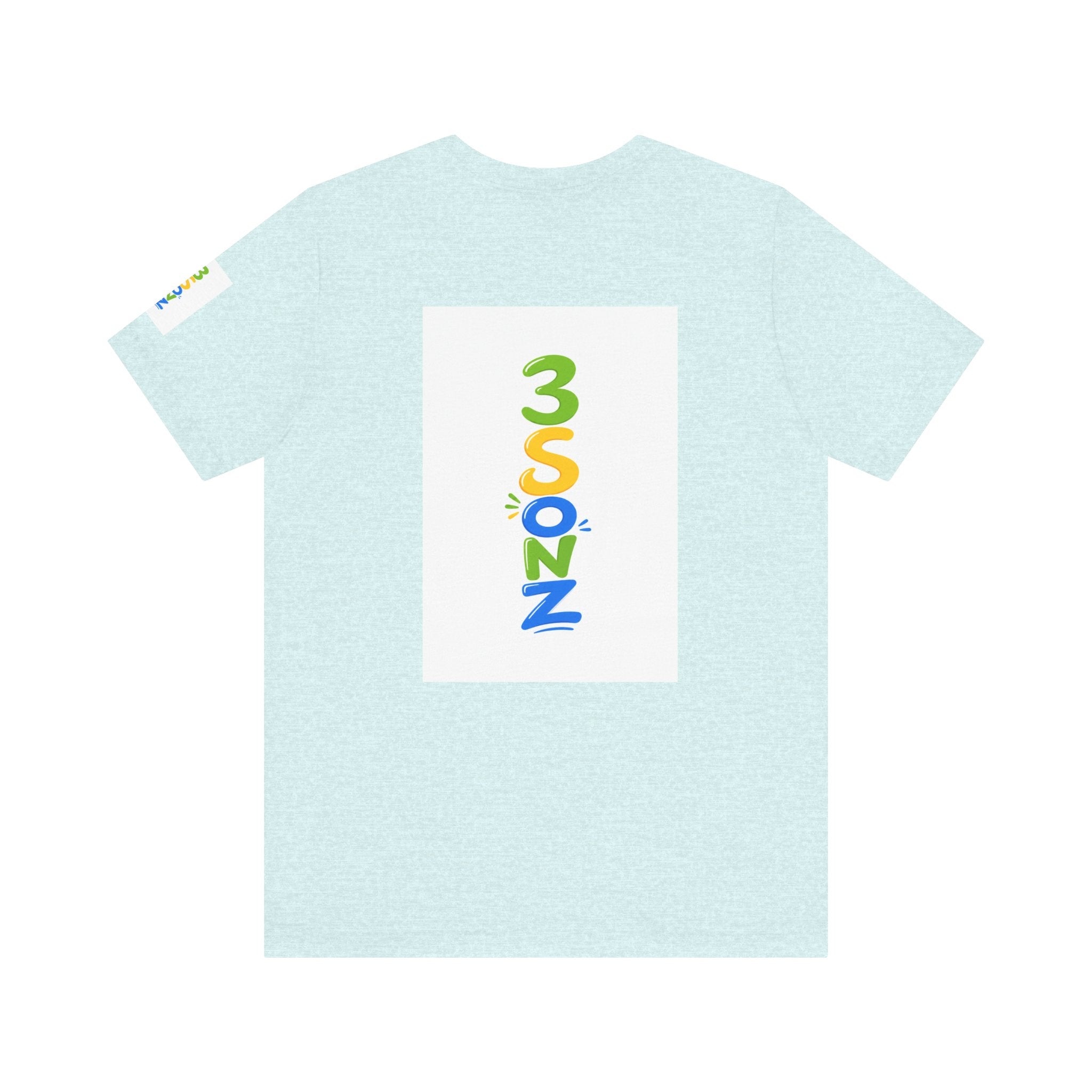 3Sonz Kids Illustration Tee | Siblings Cartoon Portrait T-Shirt