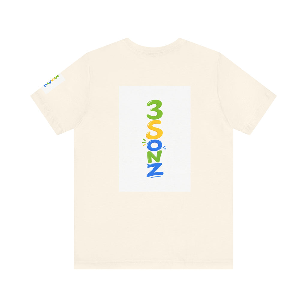 3Sonz Kids Illustration Tee | Siblings Cartoon Portrait T-Shirt