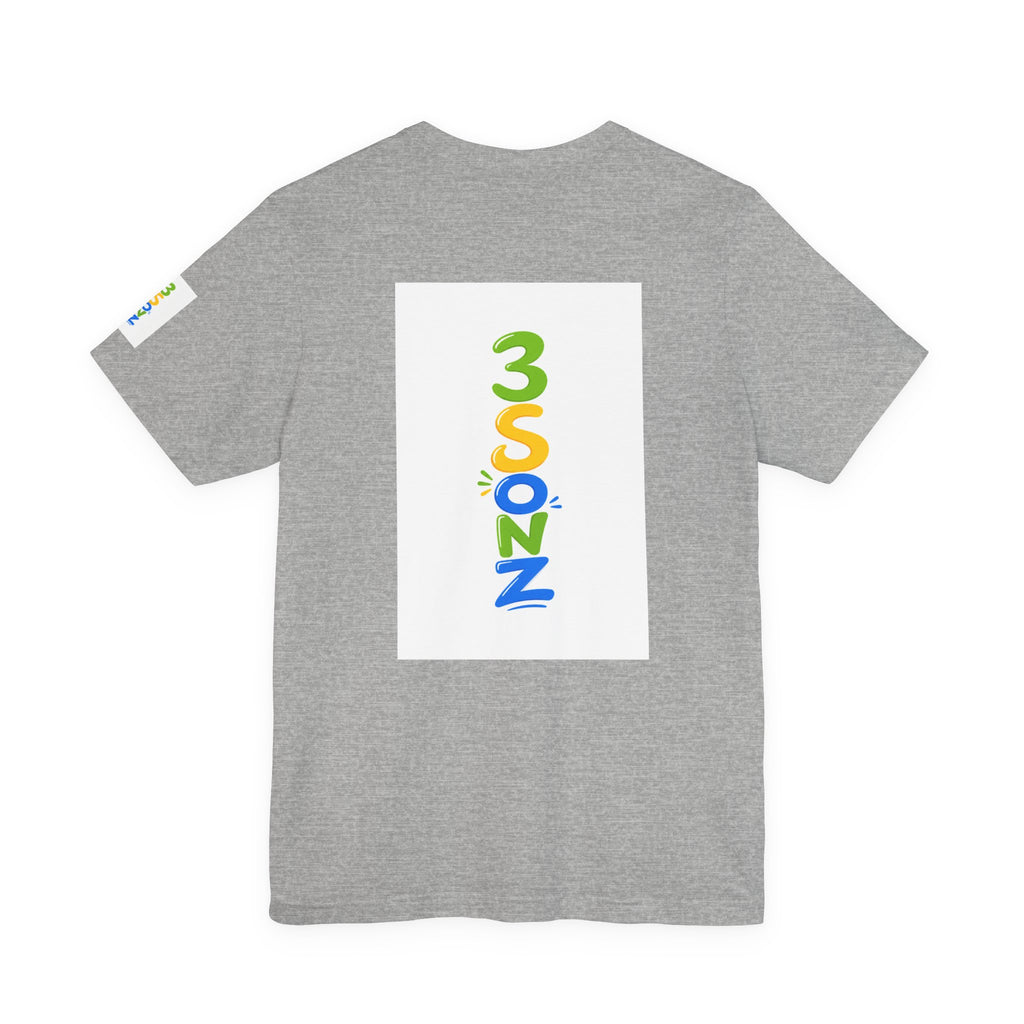 3Sonz Kids Illustration Tee | Siblings Cartoon Portrait T-Shirt