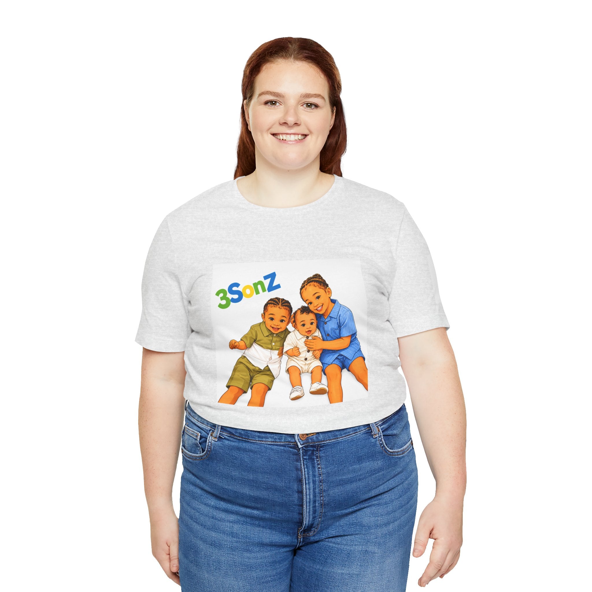 3Sonz Kids Illustration Tee | Siblings Cartoon Portrait T-Shirt