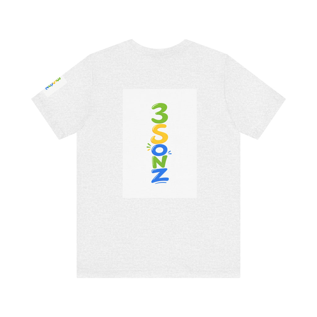 3Sonz Kids Illustration Tee | Siblings Cartoon Portrait T-Shirt