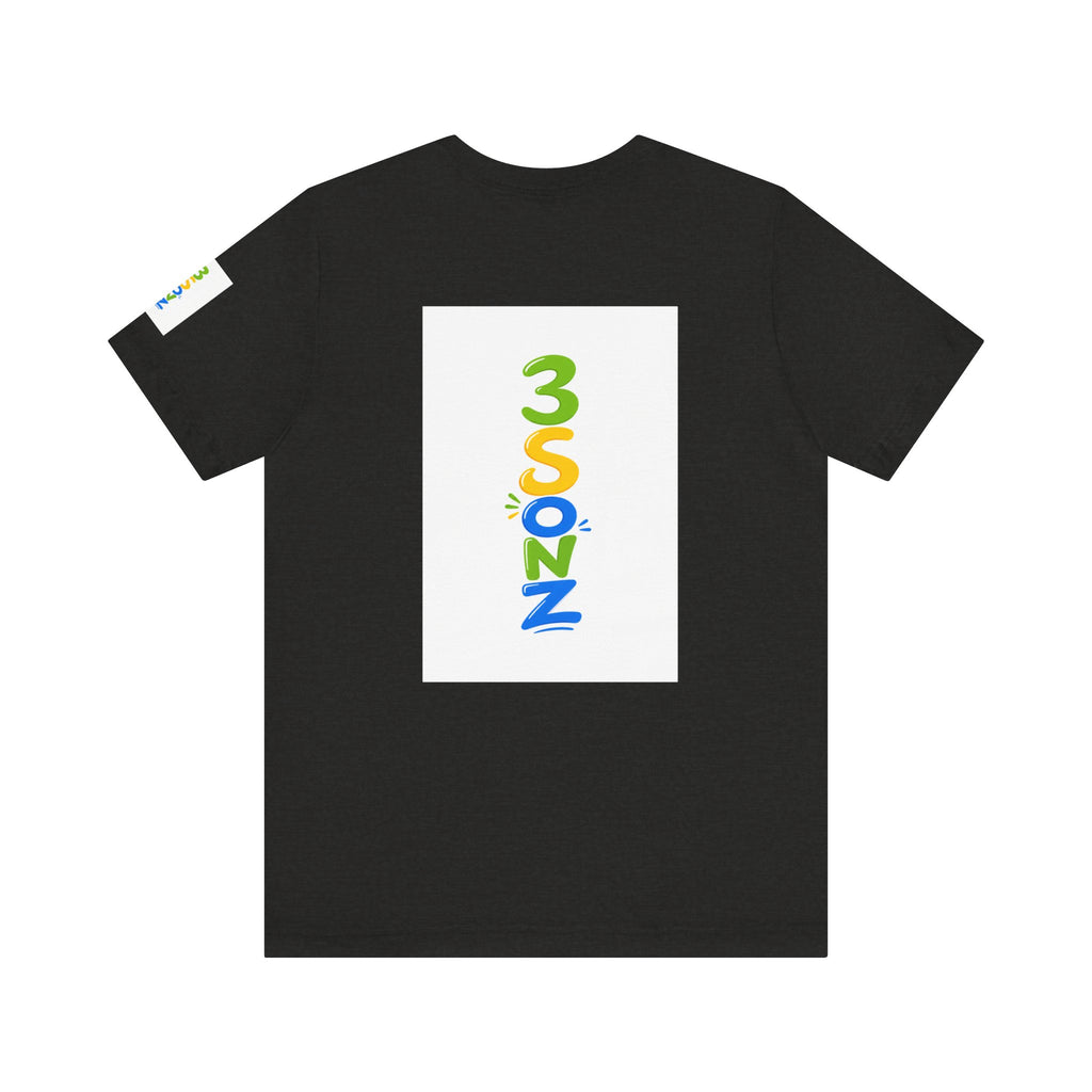 3Sonz Kids Illustration Tee | Siblings Cartoon Portrait T-Shirt