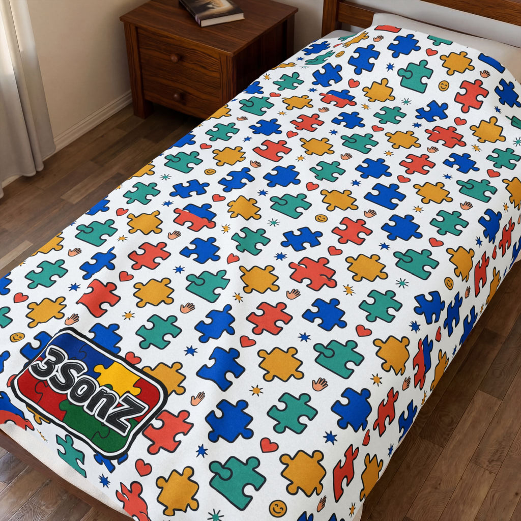 3SonZ Autism Line blanket