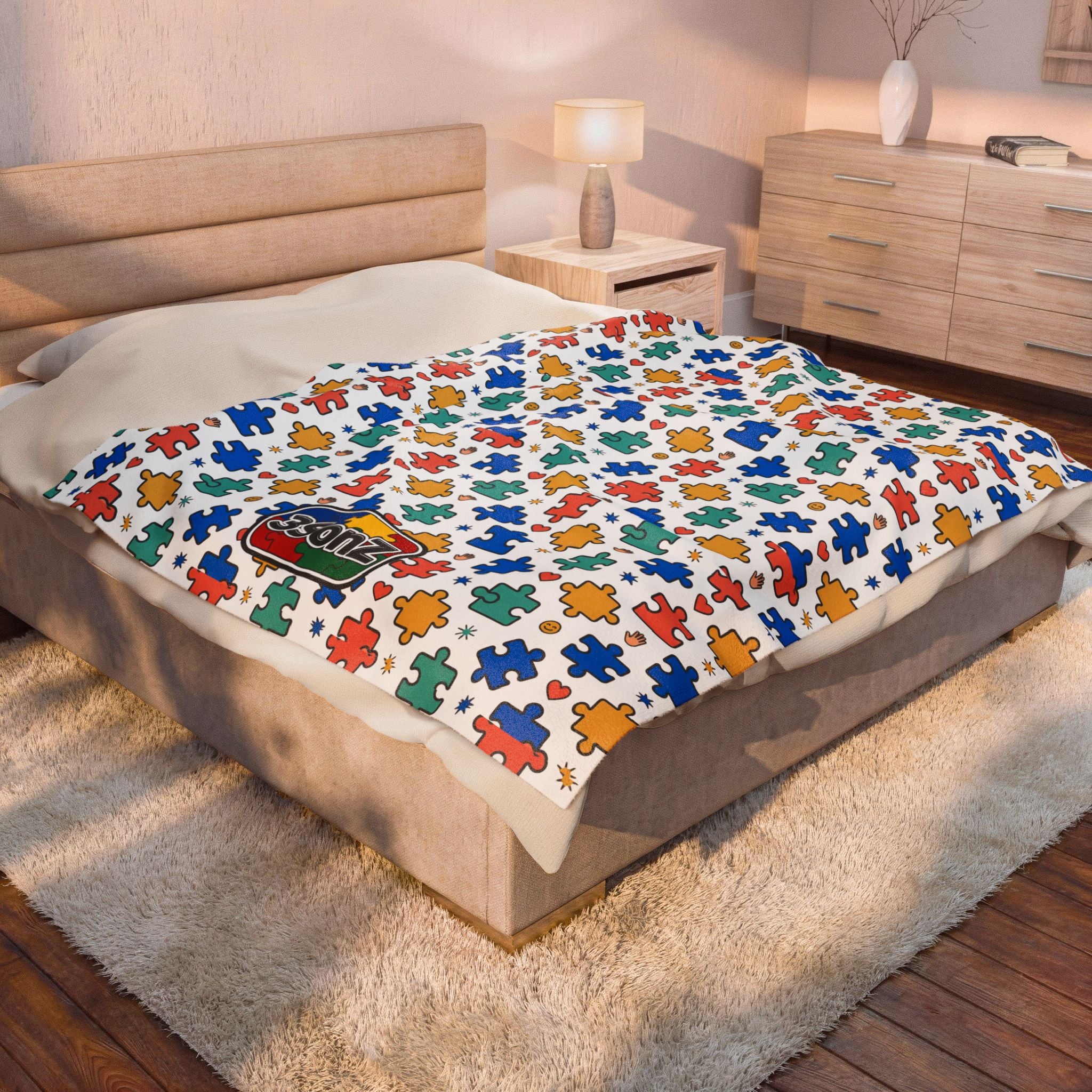 3SonZ Autism Line blanket