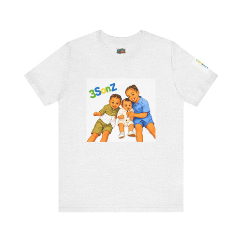 3Sonz Kids Illustration Tee | Siblings Cartoon Portrait T-Shirt