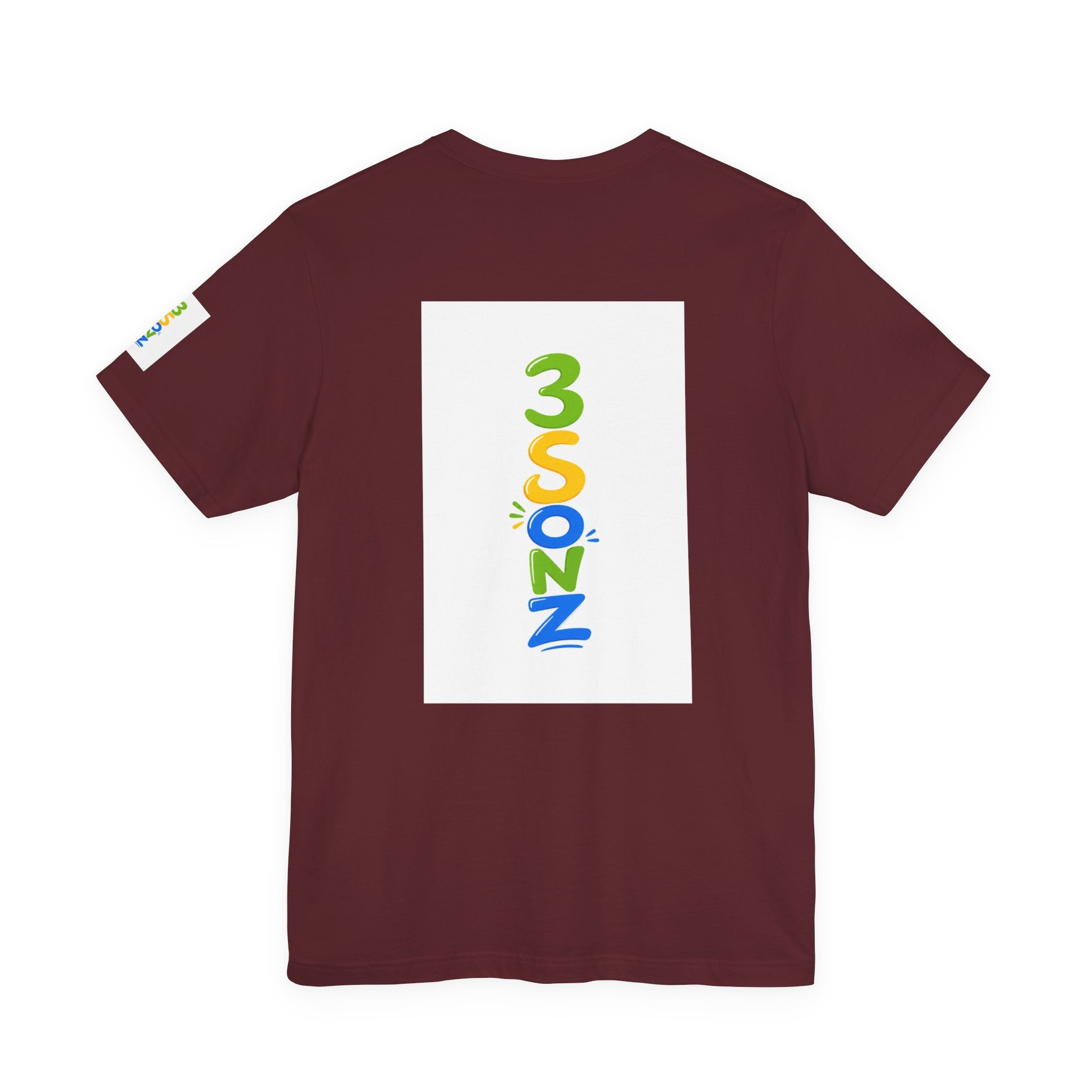 3Sonz Kids Illustration Tee | Siblings Cartoon Portrait T-Shirt