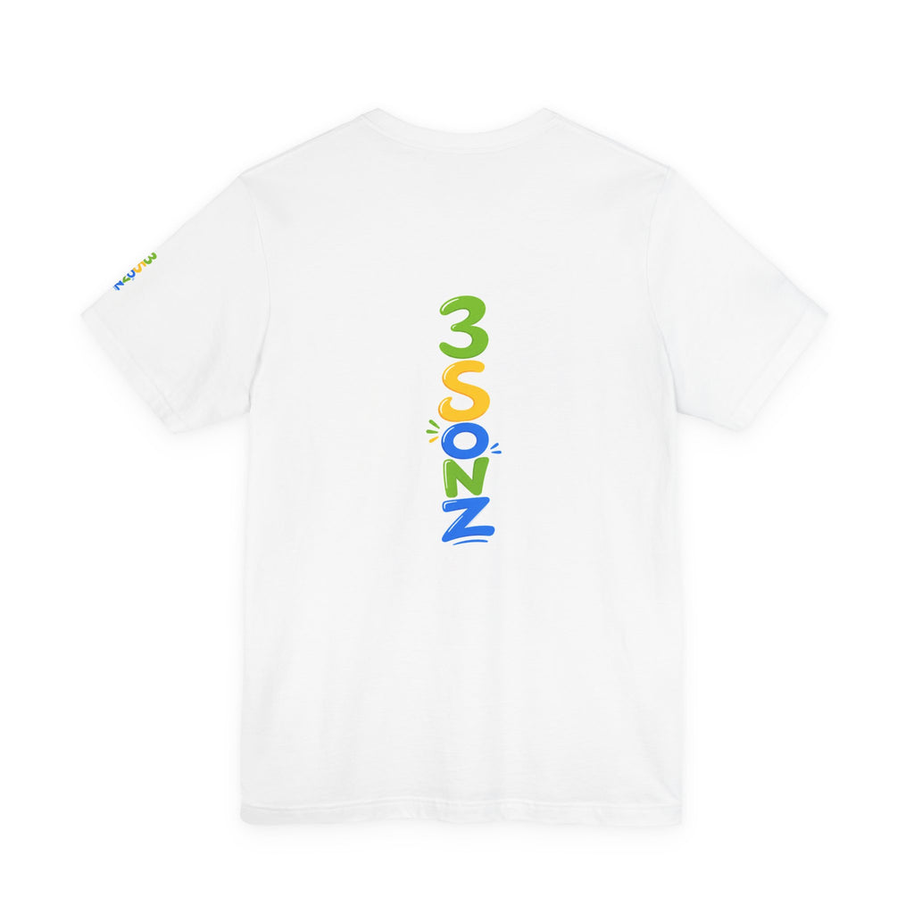3Sonz Kids Illustration Tee | Siblings Cartoon Portrait T-Shirt