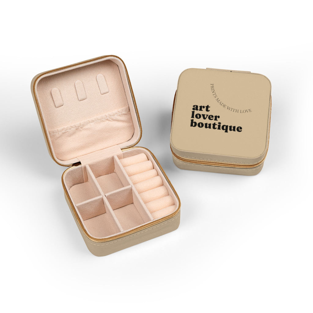 art lover boutique Jewelry Travel Case | Compact Jewelry Organizer, Ring & Earring Storage
