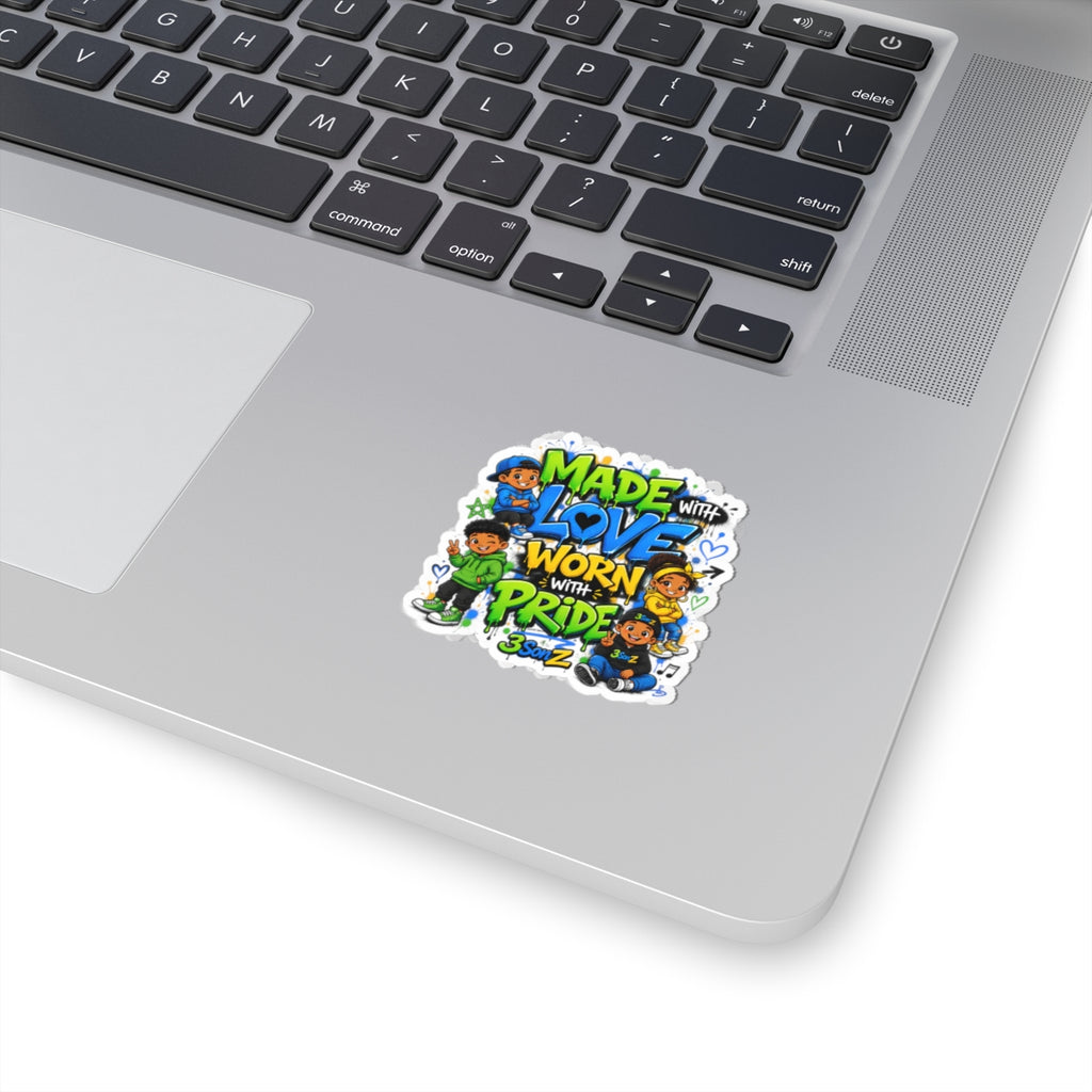Made With Love, Worn With Pride Kiss-Cut Sticker Sheet