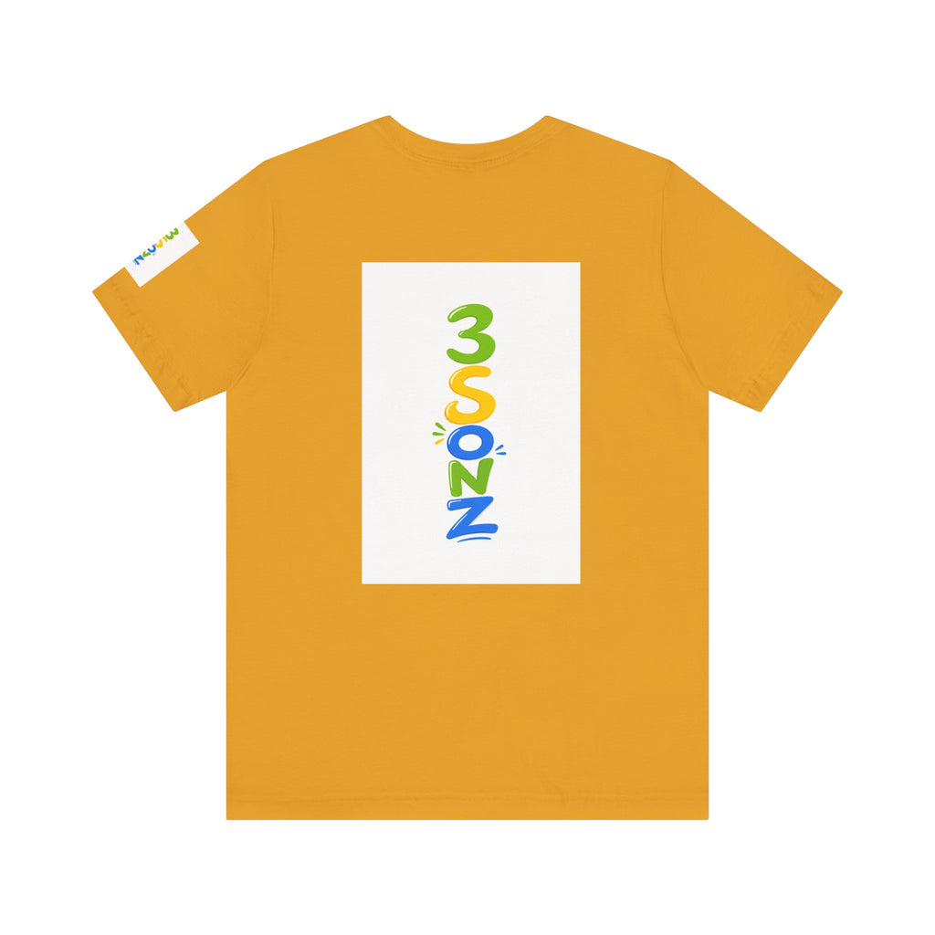 3Sonz Kids Illustration Tee | Siblings Cartoon Portrait T-Shirt