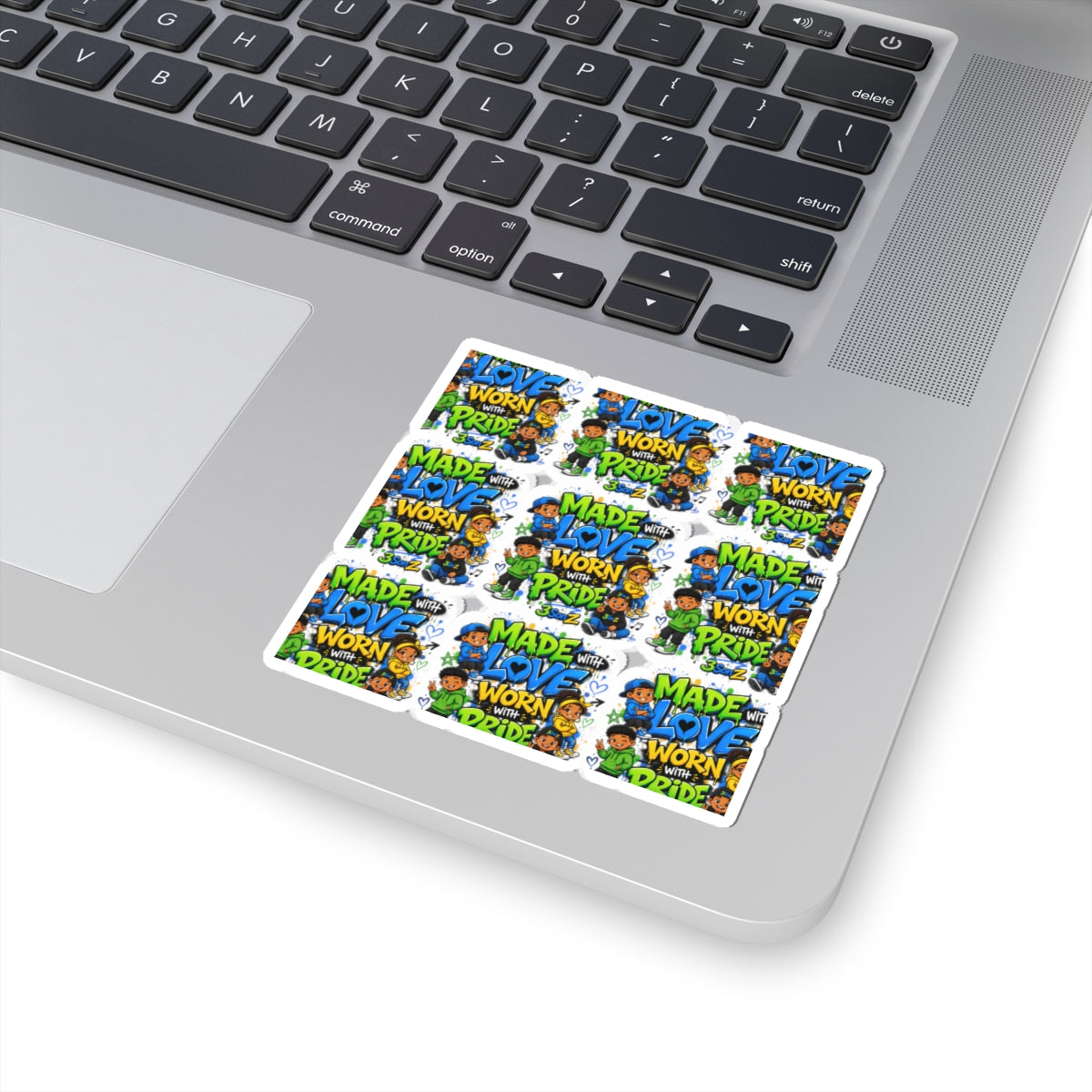 Made With Love, Worn With Pride Kiss-Cut Sticker Sheet